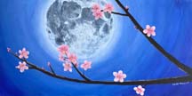 Moon with Cherry Blossoms
