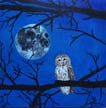 Moon with Owl